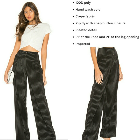 🔥Lovers + Friends Klara pant NWT M black designer - Picture 2 of 3